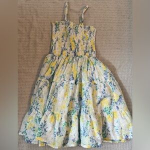 Janie and Jack Yellow and Blue Floral Dress
